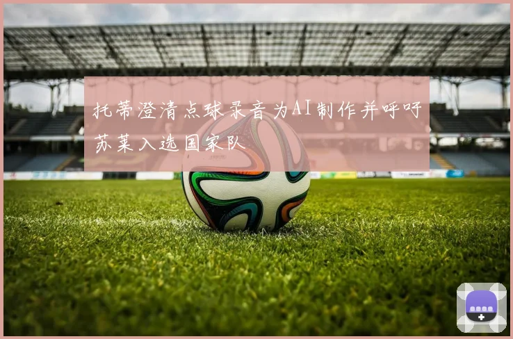 托蒂澄清点球录音为AI制作并呼吁苏莱入选国家队